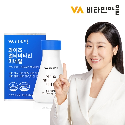 비타민마을 와이즈 멀티비타민 미네랄 500mg 180정 (1개)