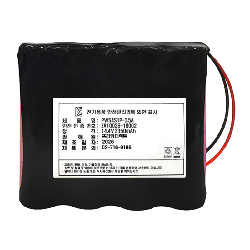 프라임디렉트 리튬이온 18650 배터리팩 4S1P 14.8V 3500mAh_이미지