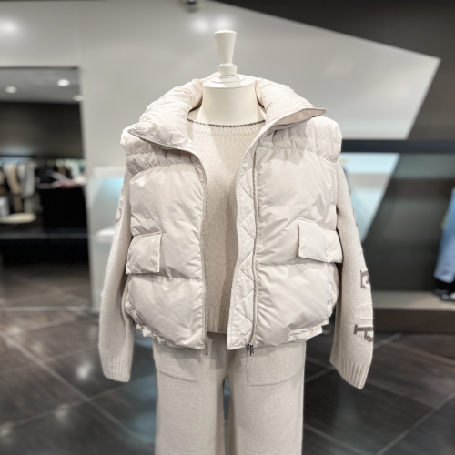 신세계인터내셔날 보브 스탠 카라 구스다운 패딩 베스트 7155417001_이미지