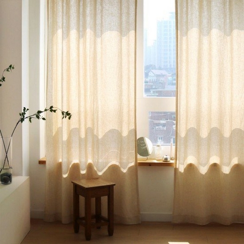 까르데코 내츄럴 린넨 긴창커튼 (1장, 130x233cm)_이미지