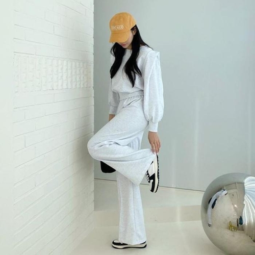 셀러허브 여성 SET 바지 ym24333 크롭티 루즈핏 몽실_이미지