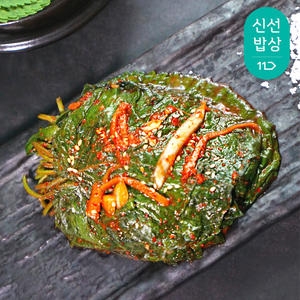 더주 여수거북선푸드 전라도 여수 비법 양념 깻잎김치 500g (1개)