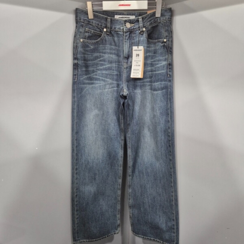 잠뱅이 패플 유니 다크인디고 난스판 와이드 루즈핏 데님팬츠/AQ1DTG14_이미지