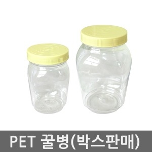 국산 PET 플라스틱 꿀병 한박스 2.4kg-12개입