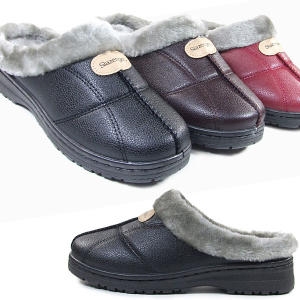 뮤즈몰 더블 남성 여성 털슬리퍼 겨울슬리퍼 방한 털신발 털신 사무실 실내 통굽 털실내화 털블로퍼 겨울신발