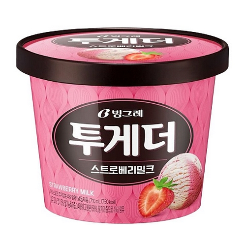 빙그레 투게더 스트로베리밀크 710ml