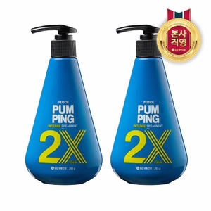 LG생활건강 페리오 2X 인텐스 펌핑치약 스피아민트 285g (2개)