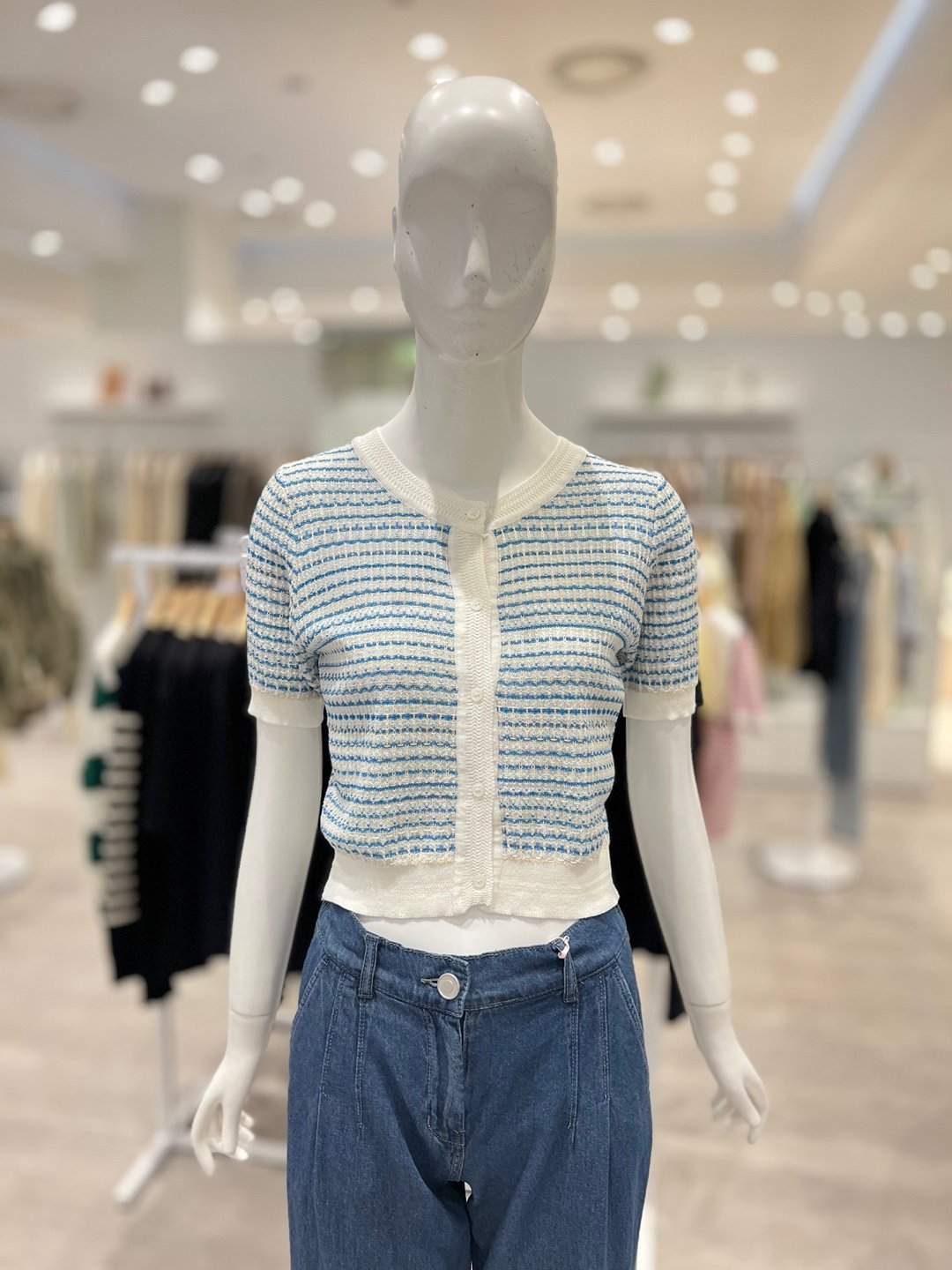 한국월드패션 오조크 카시리 반팔 가디건 FORMCGA505P