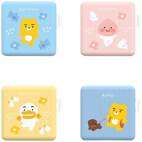 아이콘스 카카오프렌즈 갤럭시 버즈2 프로 에이프릴 샤워 캐리어 콤보 케이스 (정품)_이미지