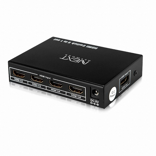 �������������ͽ� �ؽ�Ʈ 5:1 HDMI 2.0 ����ġ (NEXT-405SW4K60)