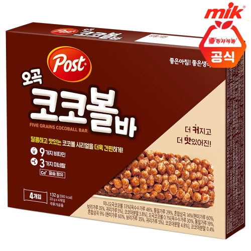 동서식품 포스트 오곡코코볼바 132g (1개)