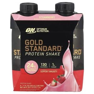 옵티멈뉴트리션 Gold Standard 단백질 셰이크 스트로베리 325ml (4개)