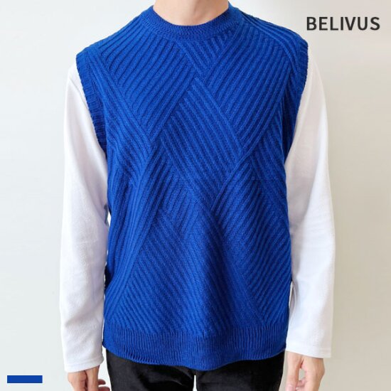 빌리버스 니트 베스트 BDT348