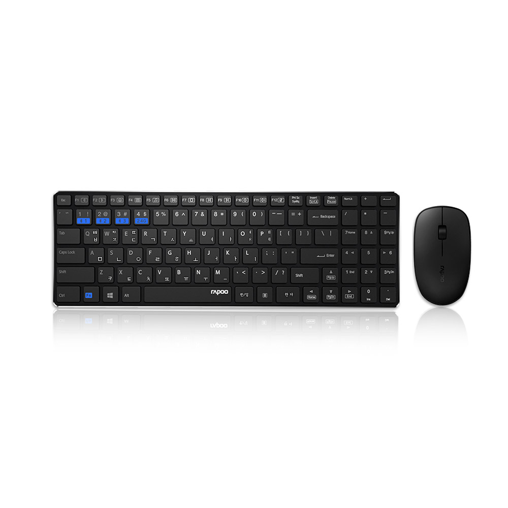 RAPOO 9300M 무선 키보드 마우스 세트_이미지