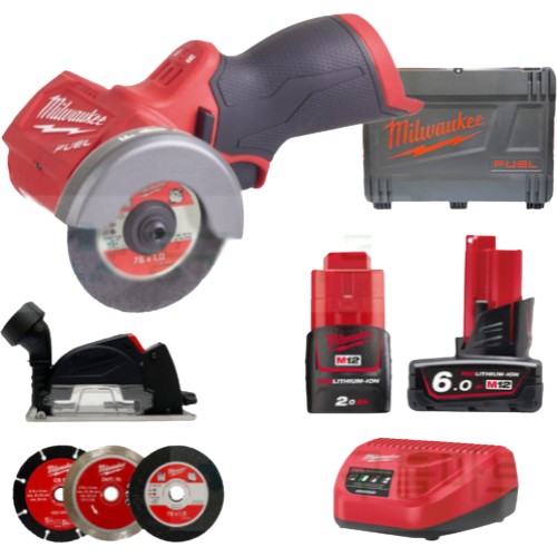 밀워키 M12 FCOT (2.0Ah+6.0Ah, 배터리 2개)