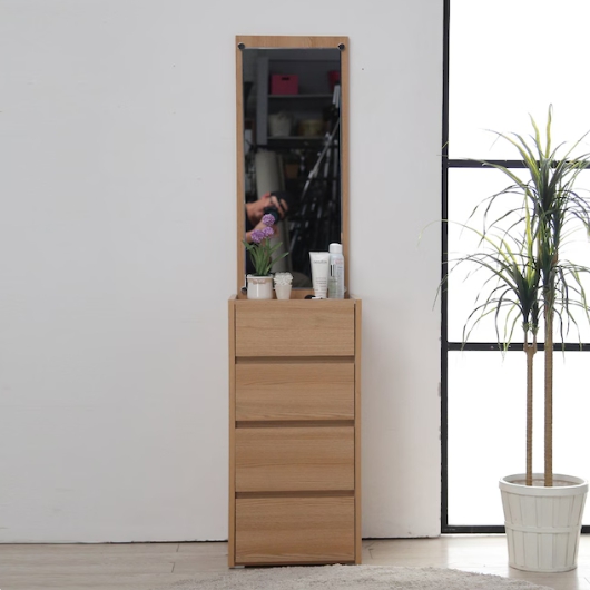 로쏘 드엔 틈새 스탠딩 서랍 거울 화장대 400_이미지