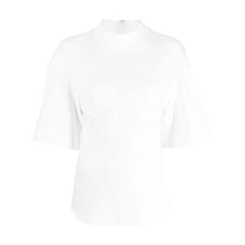 산드로 ALES VIGILANTE 퍼넬 넥 반소매 블라우스 VEPX65014AVXE042 TP429775