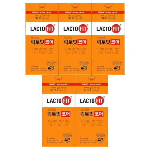 종근당건강 락토핏 5X 생유산균 코어 2g 30포 (5개)_이미지