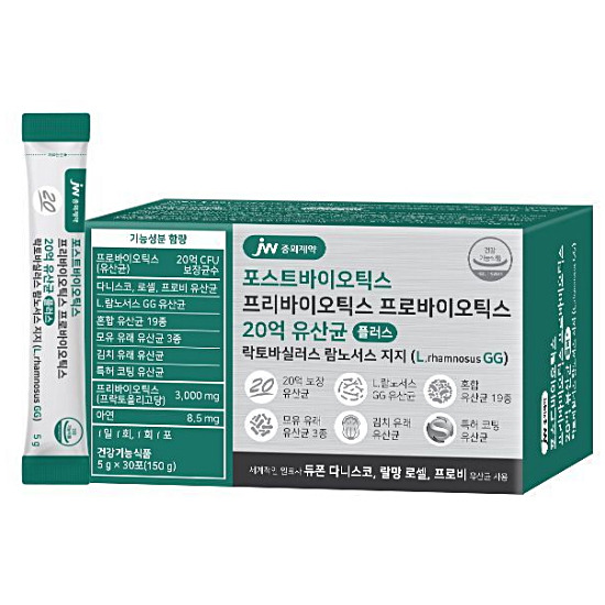 JW중외제약 포스트바이오틱스 프리바이오틱스 프로바이오틱스 20억 유산균 30포 (4개)_이미지