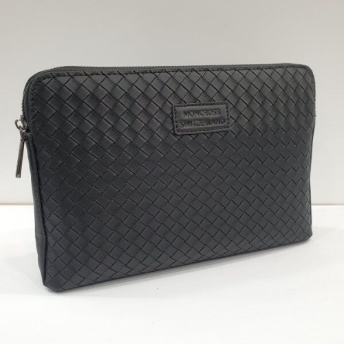 몽크로스 데일리 공용 격자무늬형 미니백 클러치백 MK9357-BK1_IC_이미지