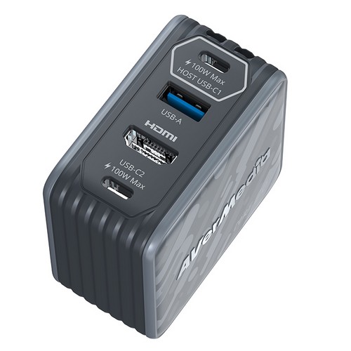 AVERMEDIA PD 105W 3포트 GaN 충전기 GC313 (케이블포함)_이미지