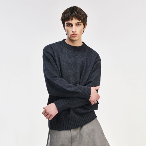 컬렉션 아크엔젤 크루넥 니트 다크 그레이 SI2KT701DG