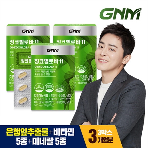 GNM자연의품격 징코빌로바11 500mg 30정 (3개)_이미지
