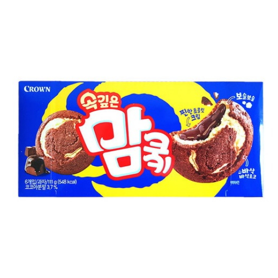 크라운제과 속깊은 맘쿠키 111g (5개)_이미지