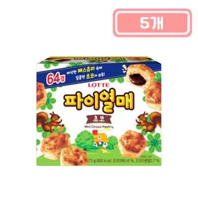 롯데제과 파이열매 73g (5개)