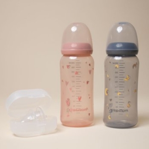 PP 컬러 슬림형 젖병 240ml + 아이쏙 젖꼭지 2개