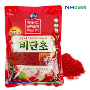  영월농협 2025 동강마루 햇 청결 고춧가루 비단초 1kg [1개]