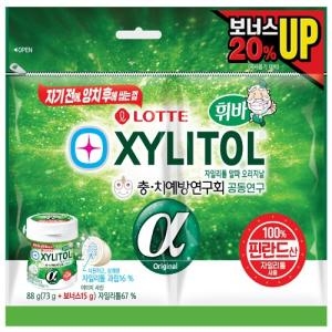 자일리톨 알파 트윈 리필 88g