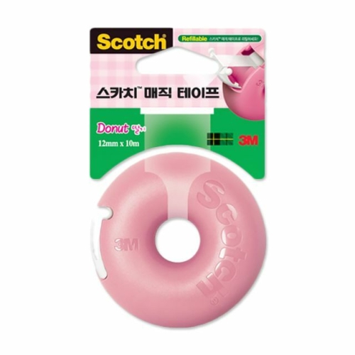 3M 스카치 매직 테이프 도넛 딸기 12mm x 10m