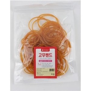 셀러허브 JHQPO322_4B 노란고무줄 문구용 소포장 고무 중
