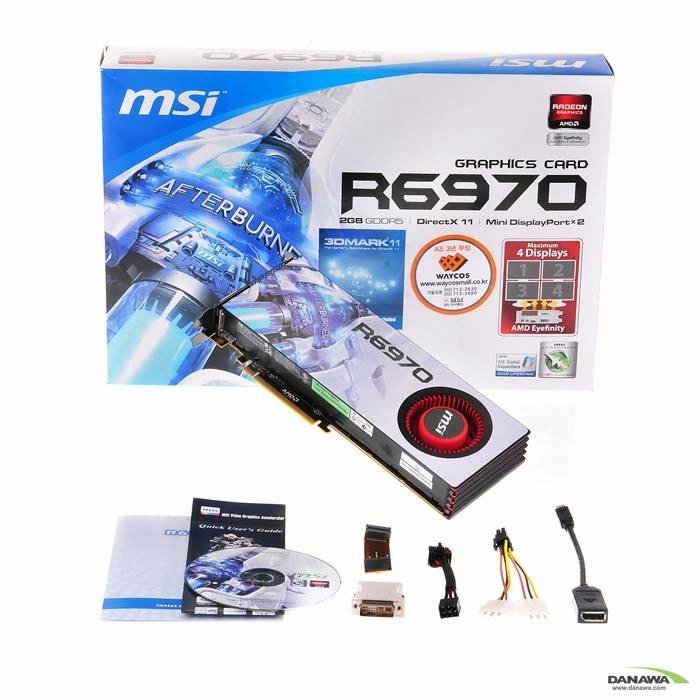 MSI 라데온 HD 6970 R6970 2PM2D2GD5 D5 2GB_이미지