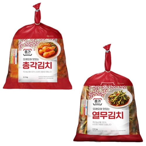  종가 총각김치 2.3kg + 열무김치 2.5kg [1개]