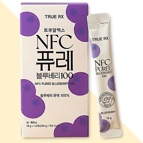 트루알엑스 NFC 퓨레 블루베리 100 19g 14포 (1개)
