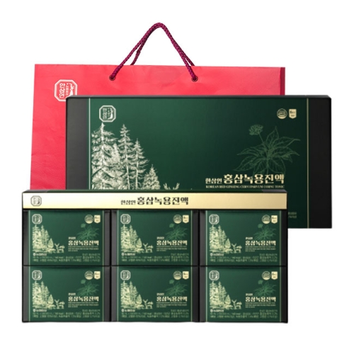한삼인 홍삼녹용진액 30개입 +쇼핑백 60ml 1세트_이미지