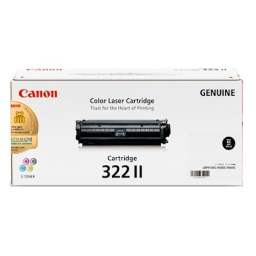 Canon 벌크 CRG-322 II BK 검정이미지입니다. 누르면 해당 게시물로 새창이동합니다.