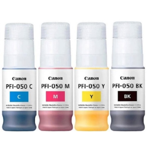 Canon 정품 PFI-050BK, PFI-050C, PFI-050M, PFI-050Y 4색 세트