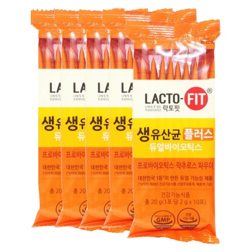 종근당건강 락토핏 생유산균 플러스 듀얼바이오틱스 100포 (1개)