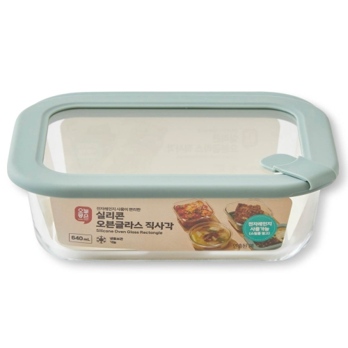 오늘좋은 실리콘 오븐글라스 직사각 640ml_이미지