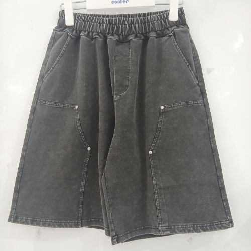 6부 블랙 데님 쮸리 더블니 바지/26B5732BK_BP_BP