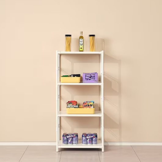 MF매직하우스 철제 팬트리 앵글 시스템 수납 선반 4단 500_이미지