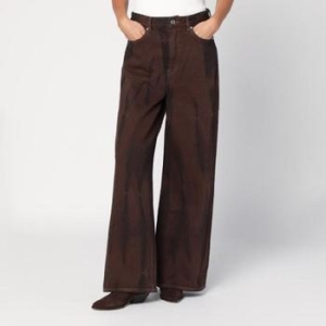 가니 Wide leg brown jeans J17376777/XL_GAN-979_311-24 Brown_이미지