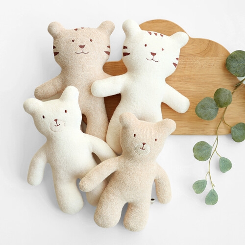 맘스네이처 오가닉 애착인형 출산선물 곰 아기 신생아 인형
