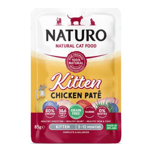 내추로 캣 키튼 치킨 파테 파우치 85g (1개)_이미지