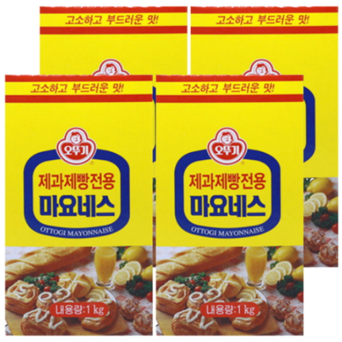 오뚜기 제과제빵전용 마요네스 1kg (4개)_이미지
