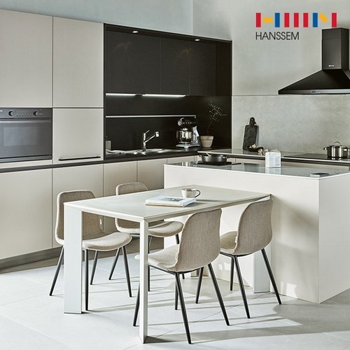 한샘 유로300 레더 ㄱ자 키큰장형 (~4.9m)