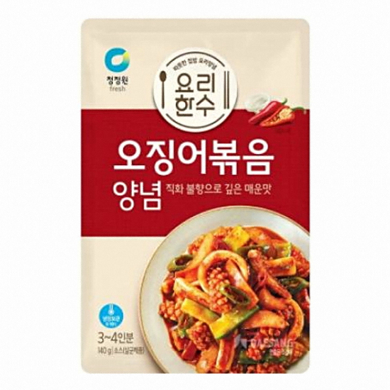 청정원 요리한수 오징어볶음양념 140g (16개)_이미지